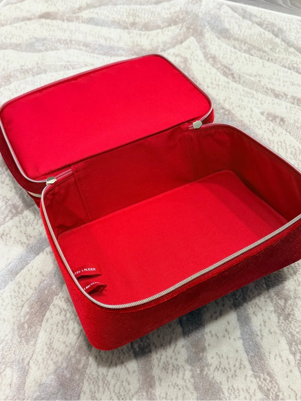 Estee lauder Red Velvet Bow Cosmetic Case